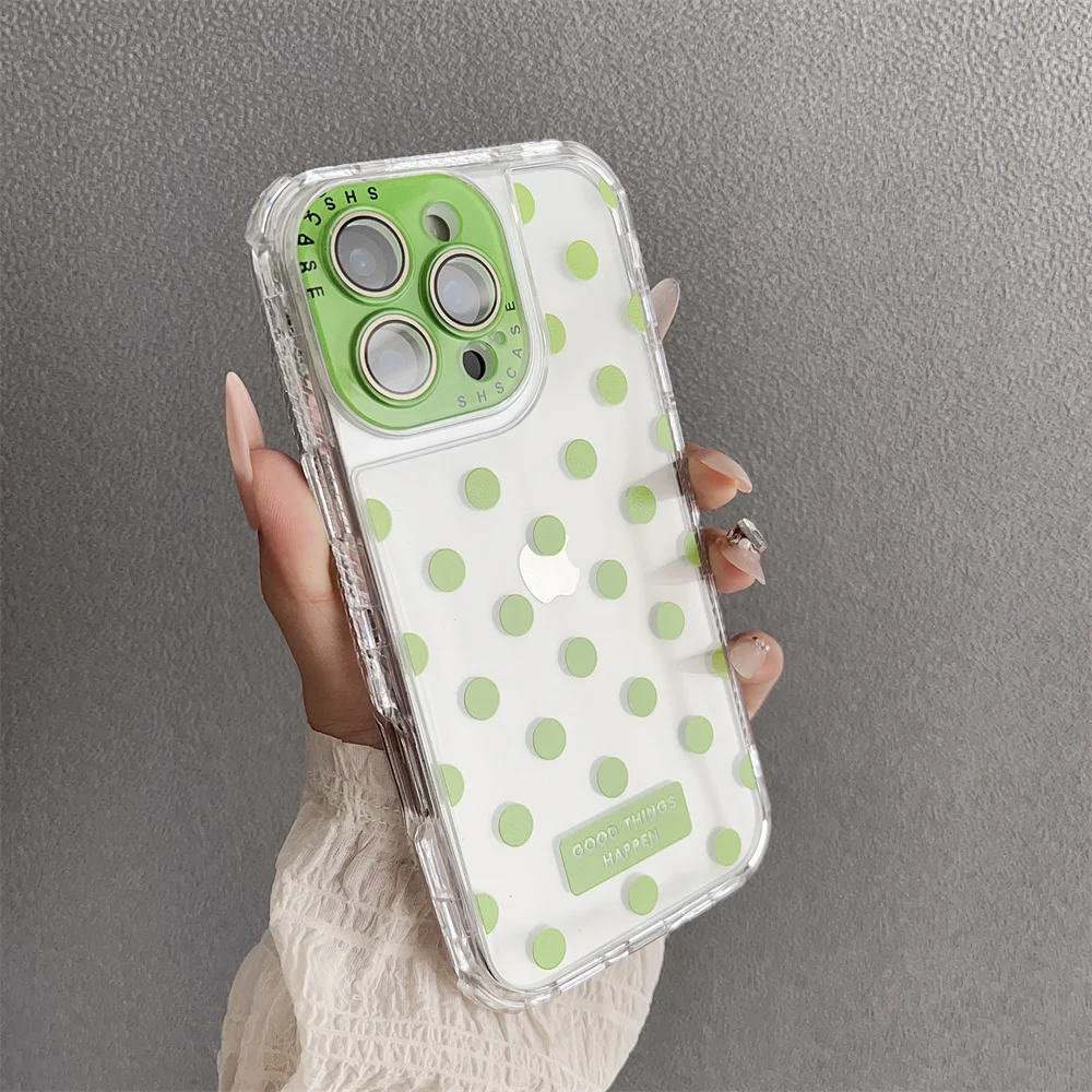(iphone 14 Plus, Verde) Funda Protectora Transparente De Tpu A Prueba De Golpes, Compatible Con Iphone, Protección Ultrafina