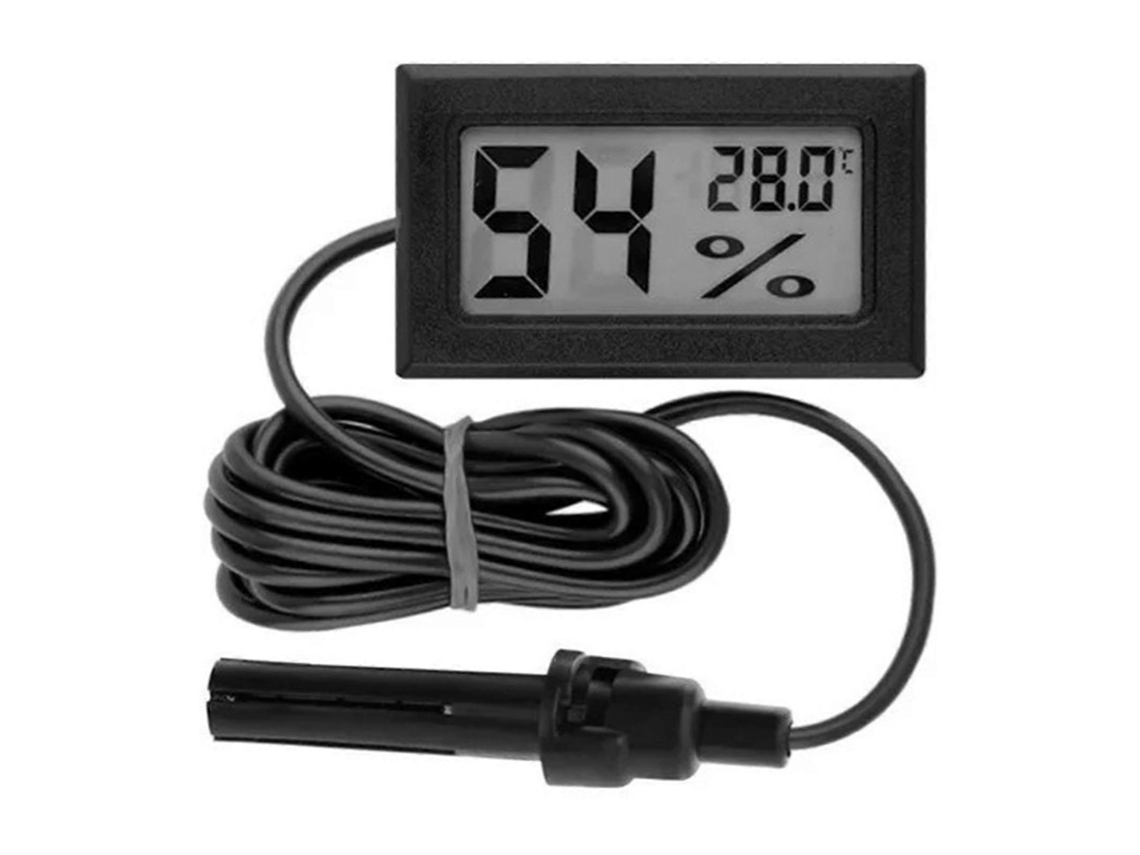 Mini termómetro e higrómetro digital electrónico para medir la temperatura y la humedad en interiores y exteriores con sonda Nostalgia88