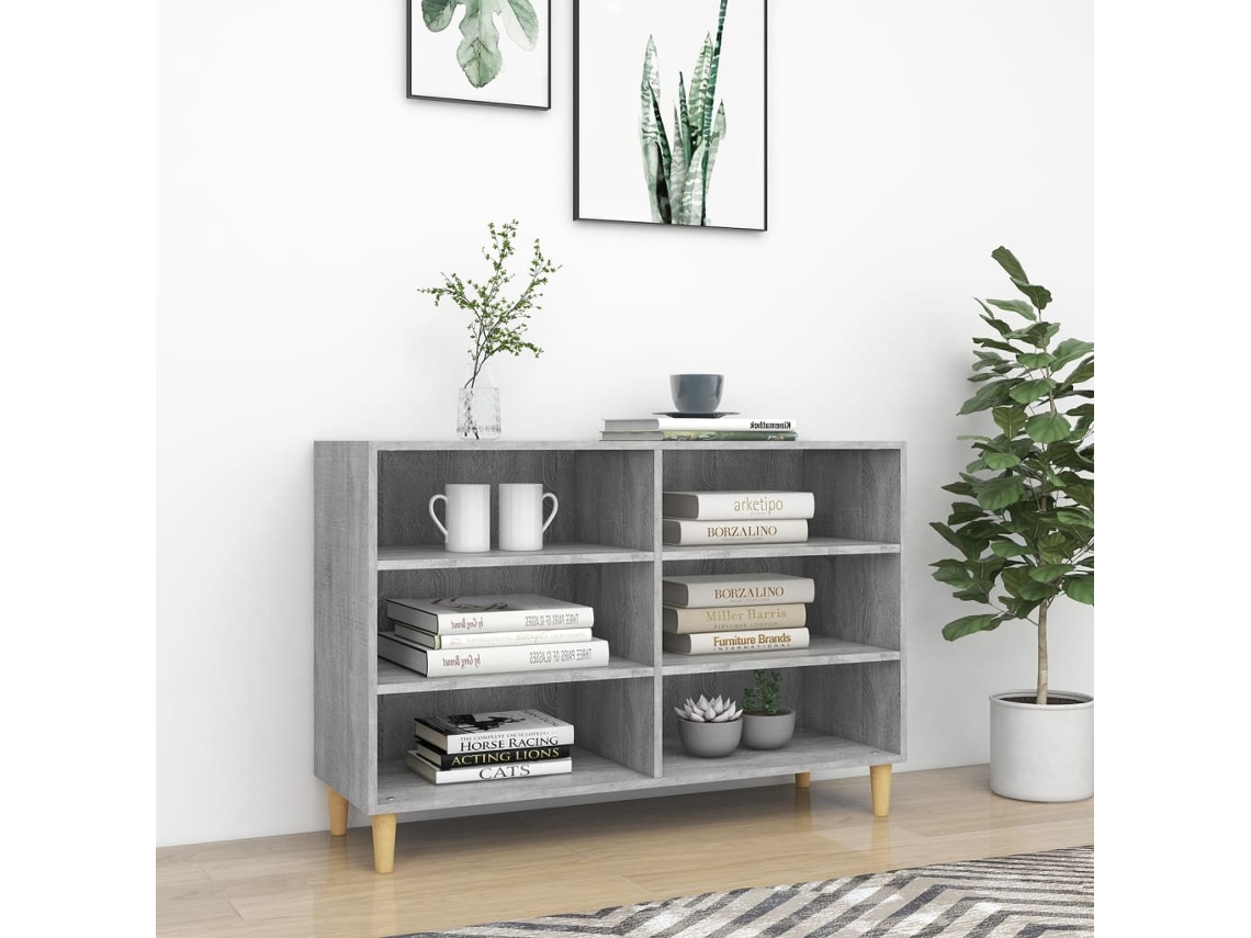 Lovely Home Aparador 103,5X35X70 Cm Derivados de Madera Gris Sonoma