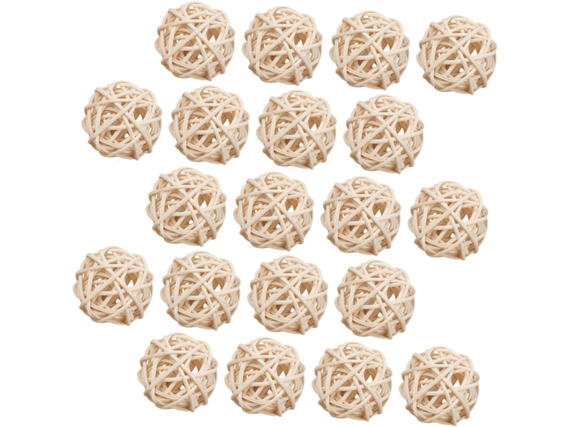 20 Bolas De Ratán Natural Para Difusores De Aromaterapia Decorativos Caseros.