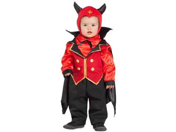 Disfraz de Bebé DISFRAZZES Demonio Elegante (Talla: 6 a 12 meses)