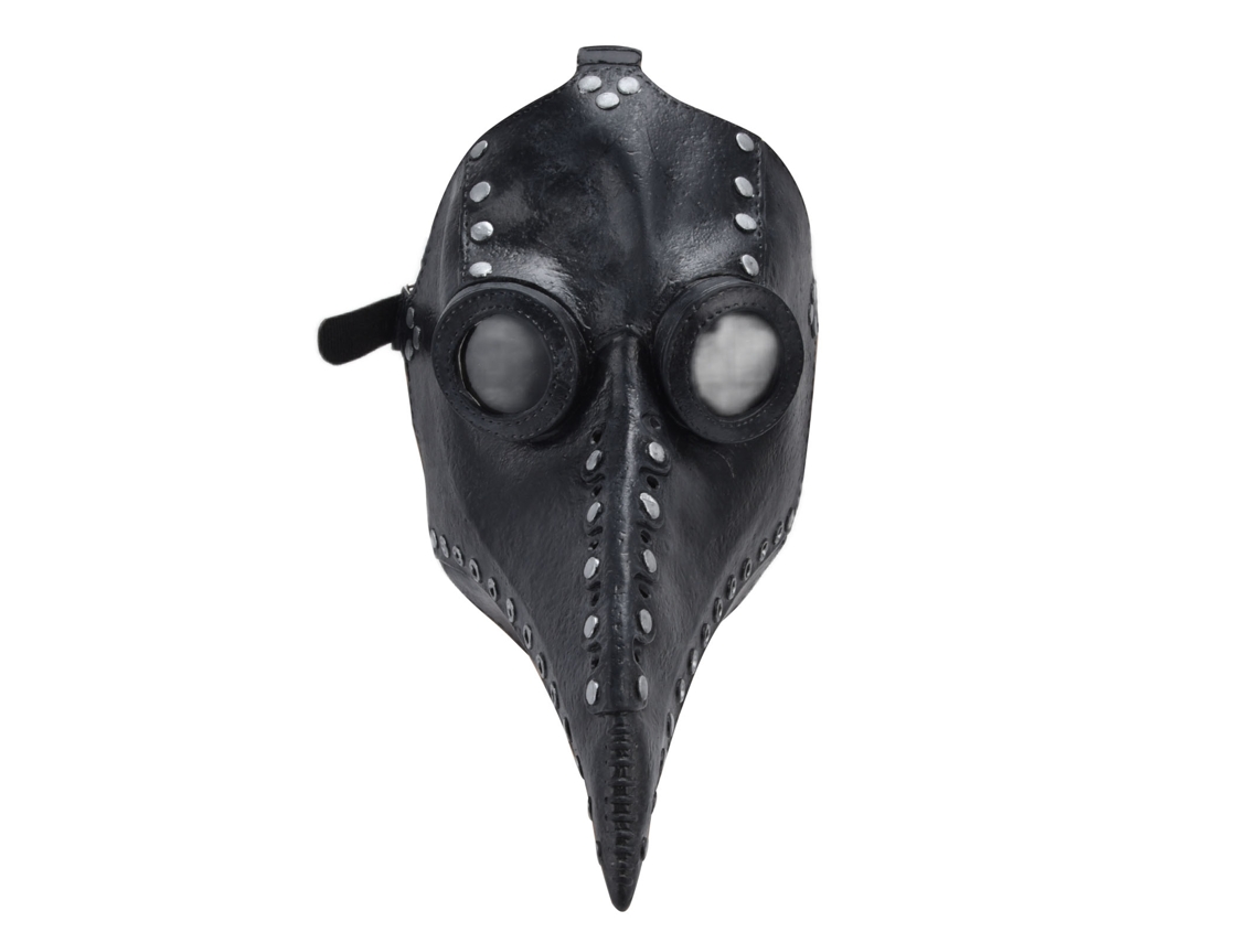Máscara Realista De Pico Largo Para Cosplay, Hecha De Látex Natural, Para Halloween Y Fiestas De Adultos - Negra