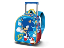 Mochila con ruedas Sonic Let's Go 3D 2025 34 x 26 x 13 cm 08502