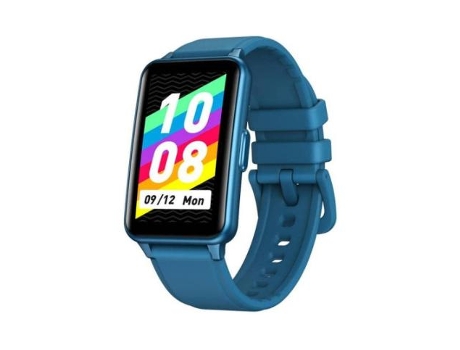 Reloj inteligente Bluetooth con detección de frecuencia cardíaca durante el sueño a prueba de agua para Android, IOS (azul) VEANXIN