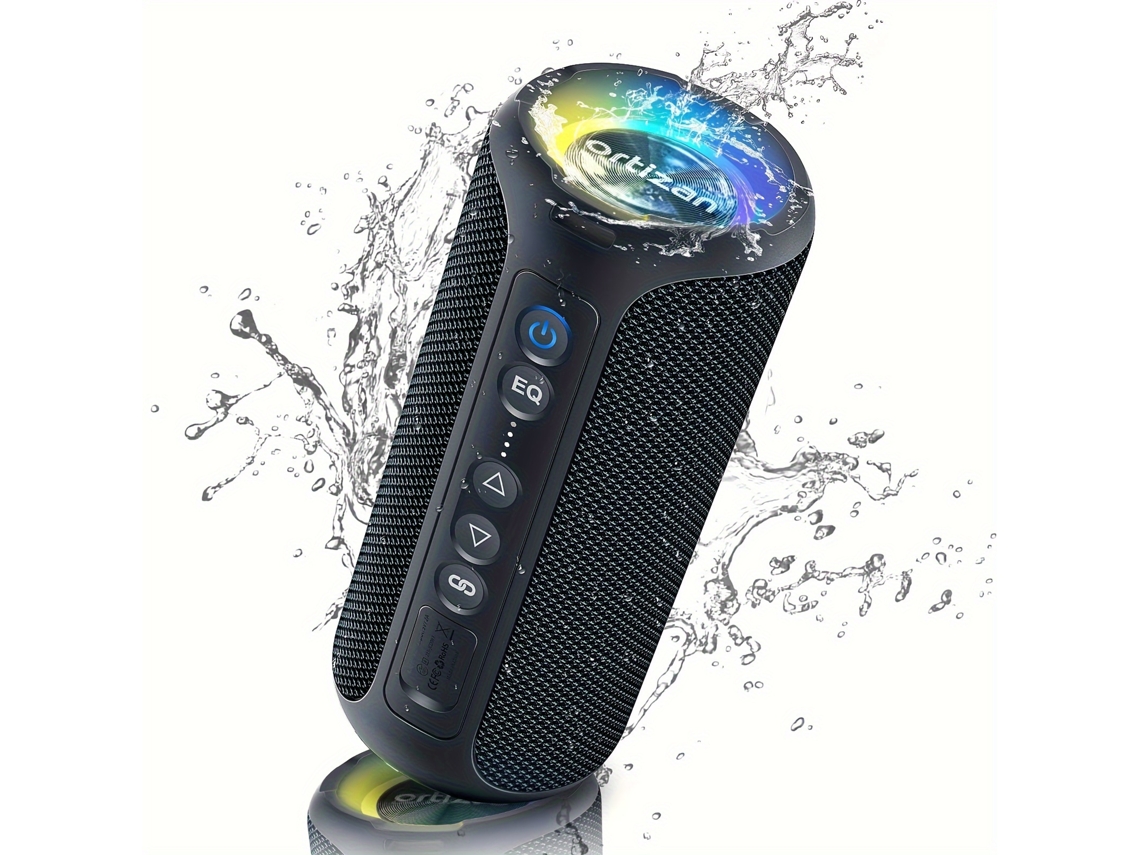 Usb | Portátil - Altavoz Estéreo Portátil Pmpo De 40 W, Graves Profundos, Iluminación Led, 30 Horas De Duración De La Batería, Usb Rgb, Deco