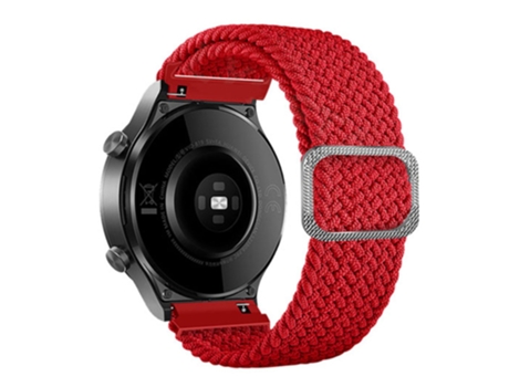 Correa de nailon 20mm para Samsung Galaxy Watch3 41mm/Garmin Forerunner 645/Huawei Watch GT 2 42mm - tinto