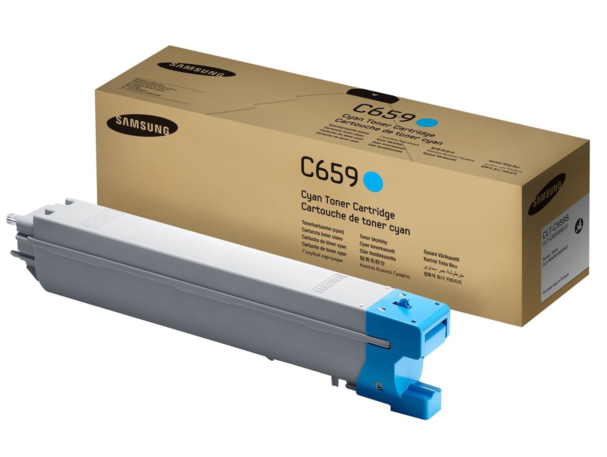 Tóner Original SAMSUNG CLT-C659S Cian 20000 páginas compatible con CLX-8640/CLX-8650