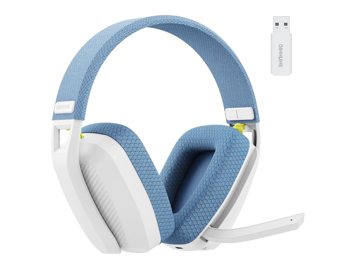 Fone De Ouvido Gamer Sem Fio Bw06 Modos 2.4g/bt Com Microfone Anti-ruído Leve Para Notebook Computador