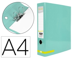 Archivador Sistema Olor A4 2 Agujeros 80 Mm Archivador Menta