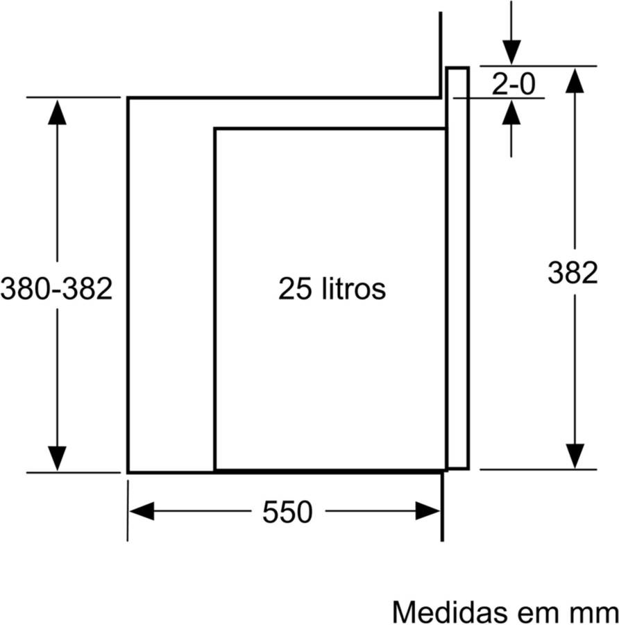 Microondas Integrable BOSCH BEL554MS0 (25 L - Con grill - Inox)