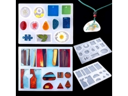 Kit De Resina Para Principiantes Con Moldes De Silicona - Kit Para Hacer Joyas De Resina
