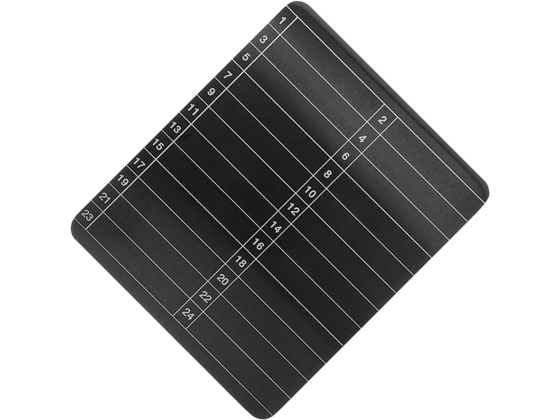 Placa De Almacenamiento De Frases De Recuperación Criptográficas De Acero Inoxidable Negro