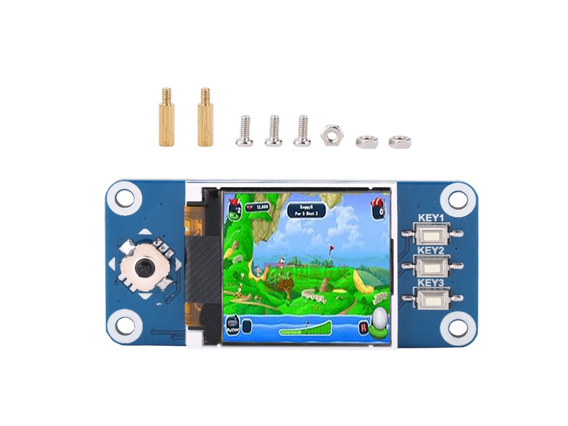 Módulo de pantalla LCD de 1,44 pulgadas para Raspberry Pi 2b, 3b, Zero y Zero W con luz dorada