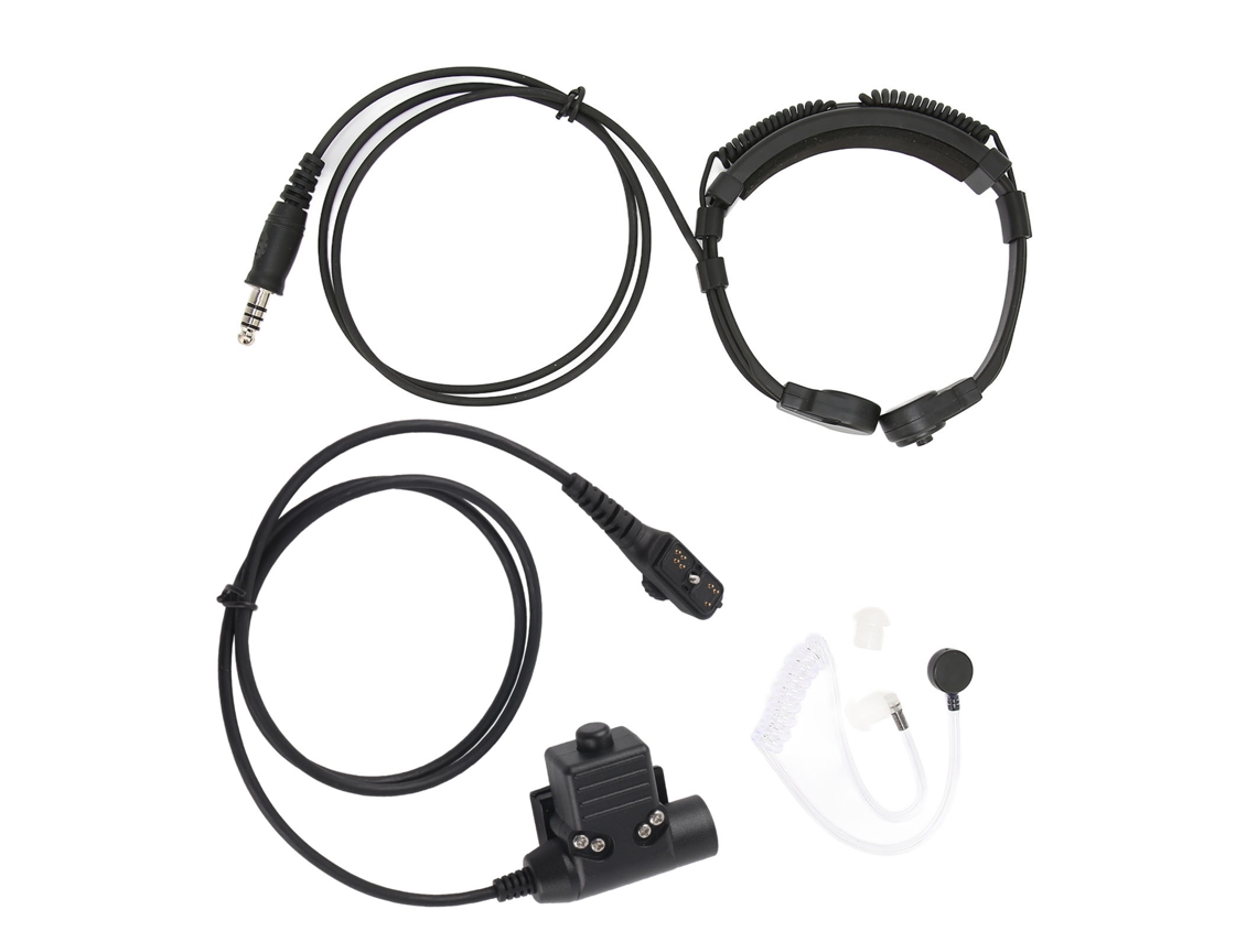 Auriculares De Conducción Aérea Controlados Por Garganta 7,1 Mm Retráctiles Con Ptt U94