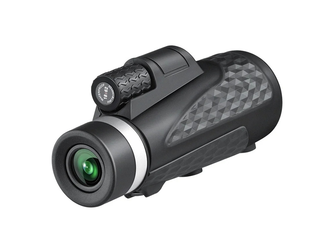 Telescopio monocular portátil HD de 18,62 mm con trípode, soporte universal para smartphone, equipo de senderismo para adultos, prisma Yizhood