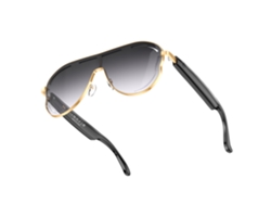 Gafas inteligentes Eifson A17 con videollamadas, traducción por IA y audio Bluetooth (gris dorado)