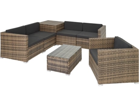 Conjunto de Jardín TECTAKE Pisa (Marrón - Acero - 67x75x64.5 cm)