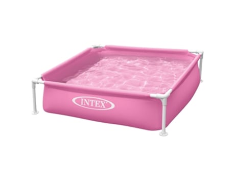 Piscina Desmontable Cuadrada Mini Frame 122X122X30 Cm Rosa INTEX