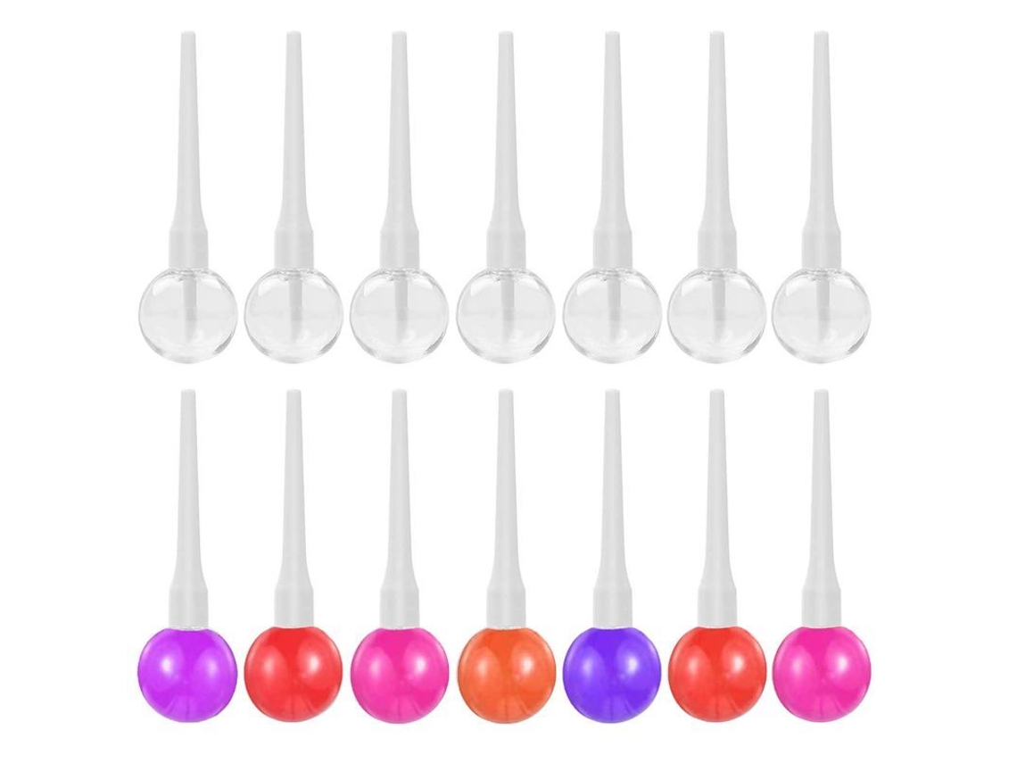 14 Tubos Vacíos De Brillo Labial Con Forma De Piruleta, Recargables, 10 Ml - Envases Reutilizables Para Bálsamo Labial