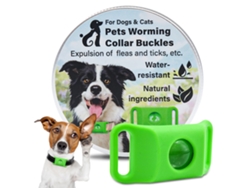 Colar De Pulga Verde Para Cães E Gatos | Fórmula Natural, À Prova D‘água, Design Prático