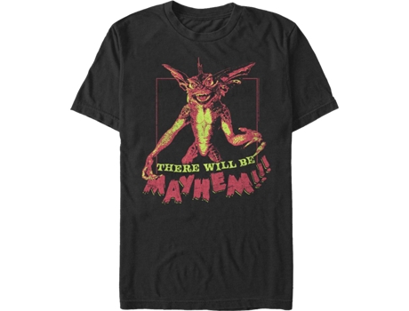 Camiseta Unisexo DEEPSTONE There Will Be Mayhem Gremlins Negro (XXL)