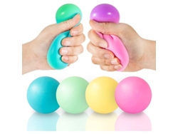 Pelotas Antiestrés Que Cambian De Color (paquete De 4, 2025) - Suaves Arcoíris Para Relajación Y Alivio De La Ansiedad