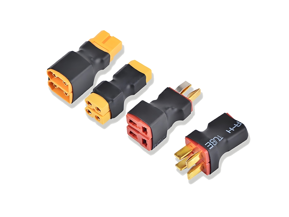1 Xt60 Male To 2 Xt60 Femalelithium Battery Parallel Conversion Head T/xt60 Plug For Rc Models