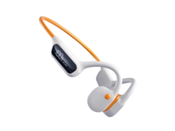 (naranja Y Blanco) Auriculares Inalámbricos Bluetooth, Compatible Con Conducción Ósea, Pantalla Digital, Resistente Al Agua Y