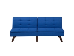 Sofá cama BELIANI Ronne de Poliéster Azul 180x95x76