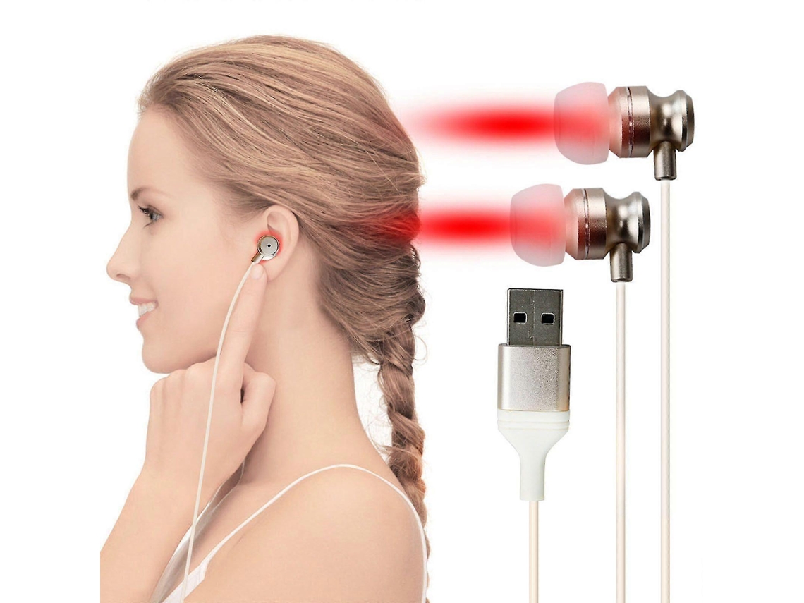 Dispositivo de protección auditiva infrarrojo con luz roja, auriculares con luz roja para repeler moscas 251479