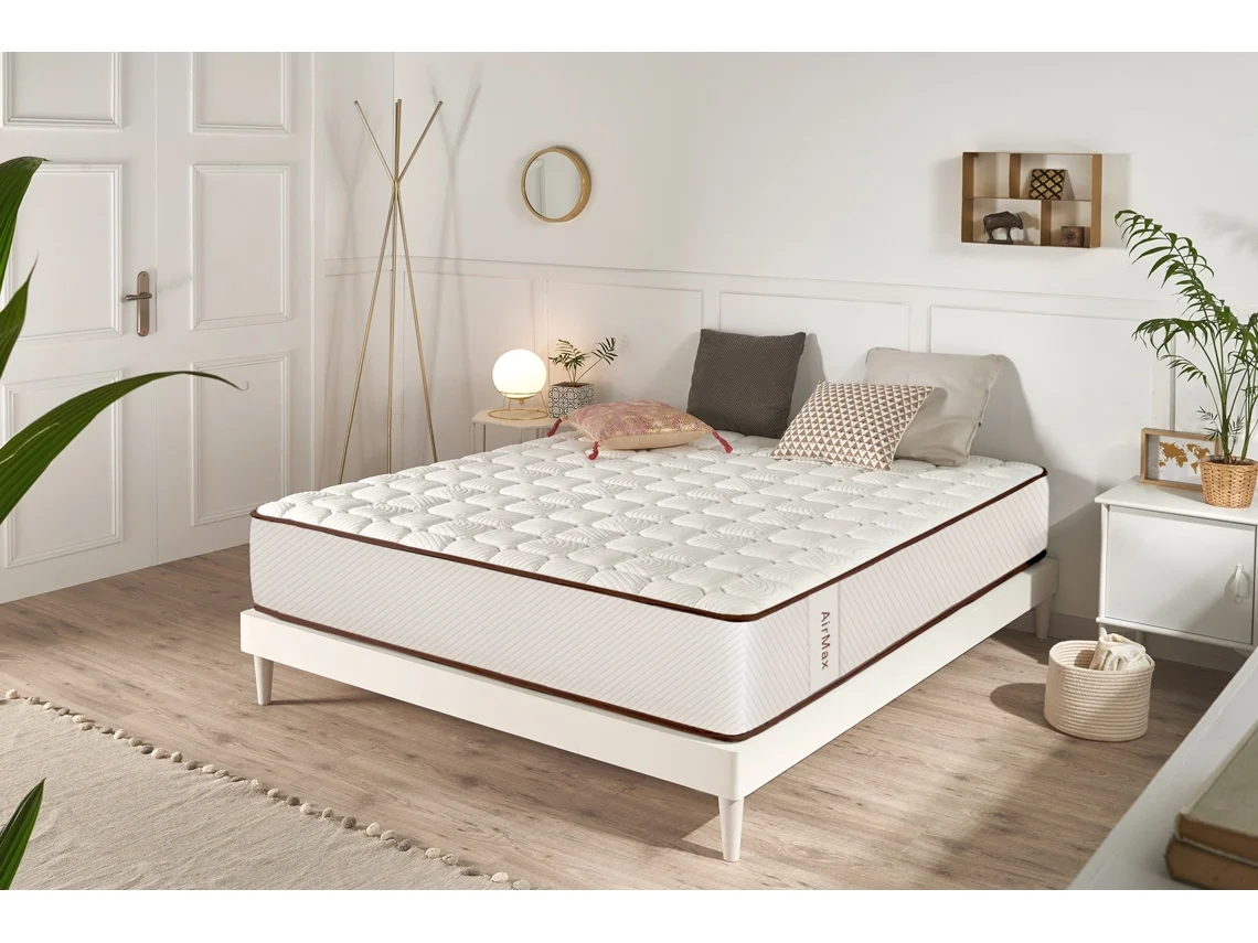 Colchón viscoelástico Air Max blanco 21 cm - 150x200 cm - Moonia