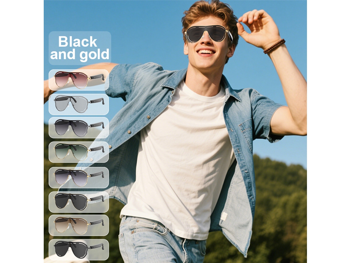 Gafas De Sol Inteligentes Con Ia, Funciones: Traducción, Reproducción De Música Y Llamadas Bluetooth (negro) Czhhmart