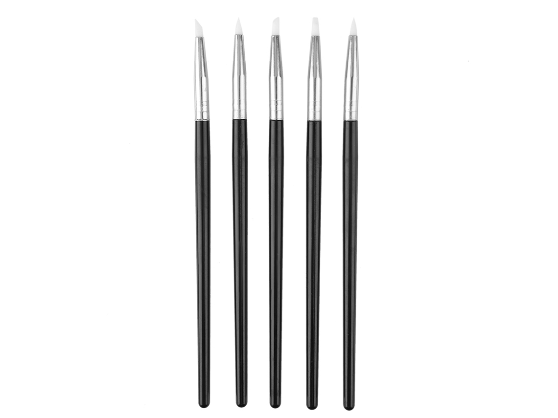 Juego de 5 herramientas de silicona para esculpir arcilla y modelar (hazlo tú mismo).