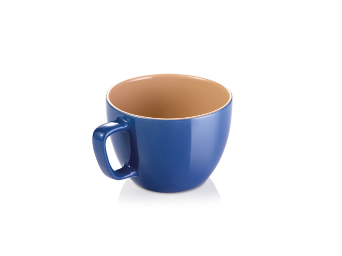 Vaso Jumbo Crema Shine (Azul)