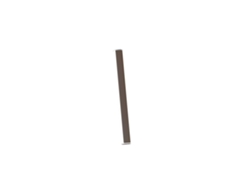Pencil - Pequeño Módulo De Luz Portátil Y Recargable A Batería Zafferano Con Regulador Táctil Ip65 - Altura 50cm Corten
