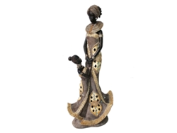 ORIGEN Home Decor Africana Africanas Y Elefantes | Gris - 37x16x9cm BY SIGRIS