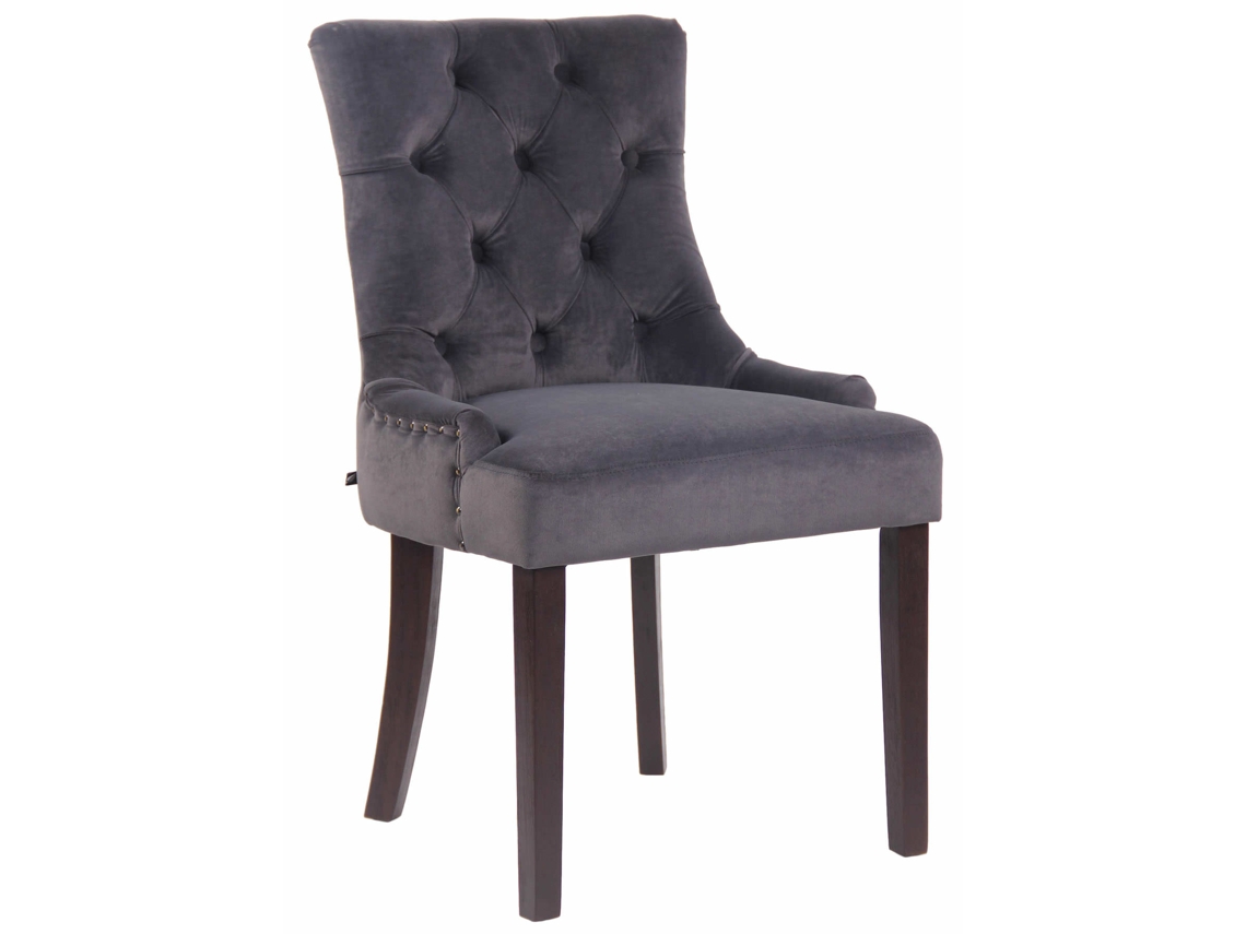 Silla De Comedor Aberdeen En Terciopelo cinza escuro/antigo CLP