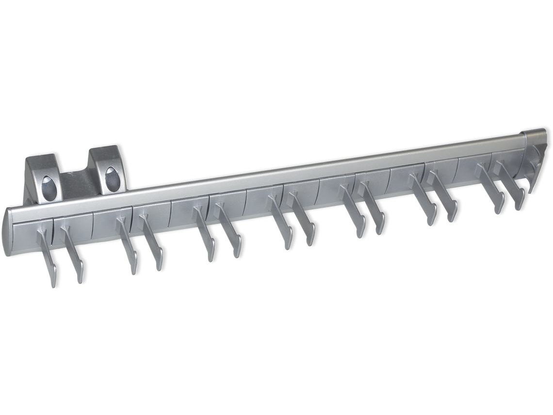 EMUCA Portacinturón Lateral Desmontable - Anodizado Mate - Plástico y Aluminio