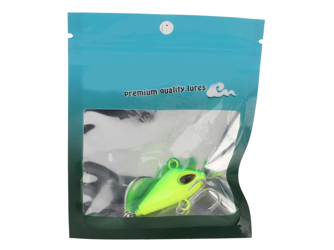 Vib Lure 20g Jig De Metal Placa De Hierro Cebo Artificial Con Ojos 3d Equipo De Pesca
