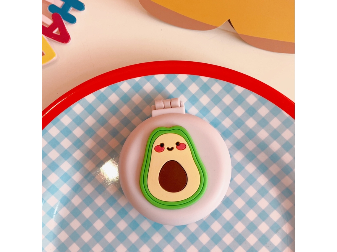 Peine Plegable De Viaje Mini Con Bolsa De Aire Patrón Cartoons Cepillo Redondo Herramienta De Peinado