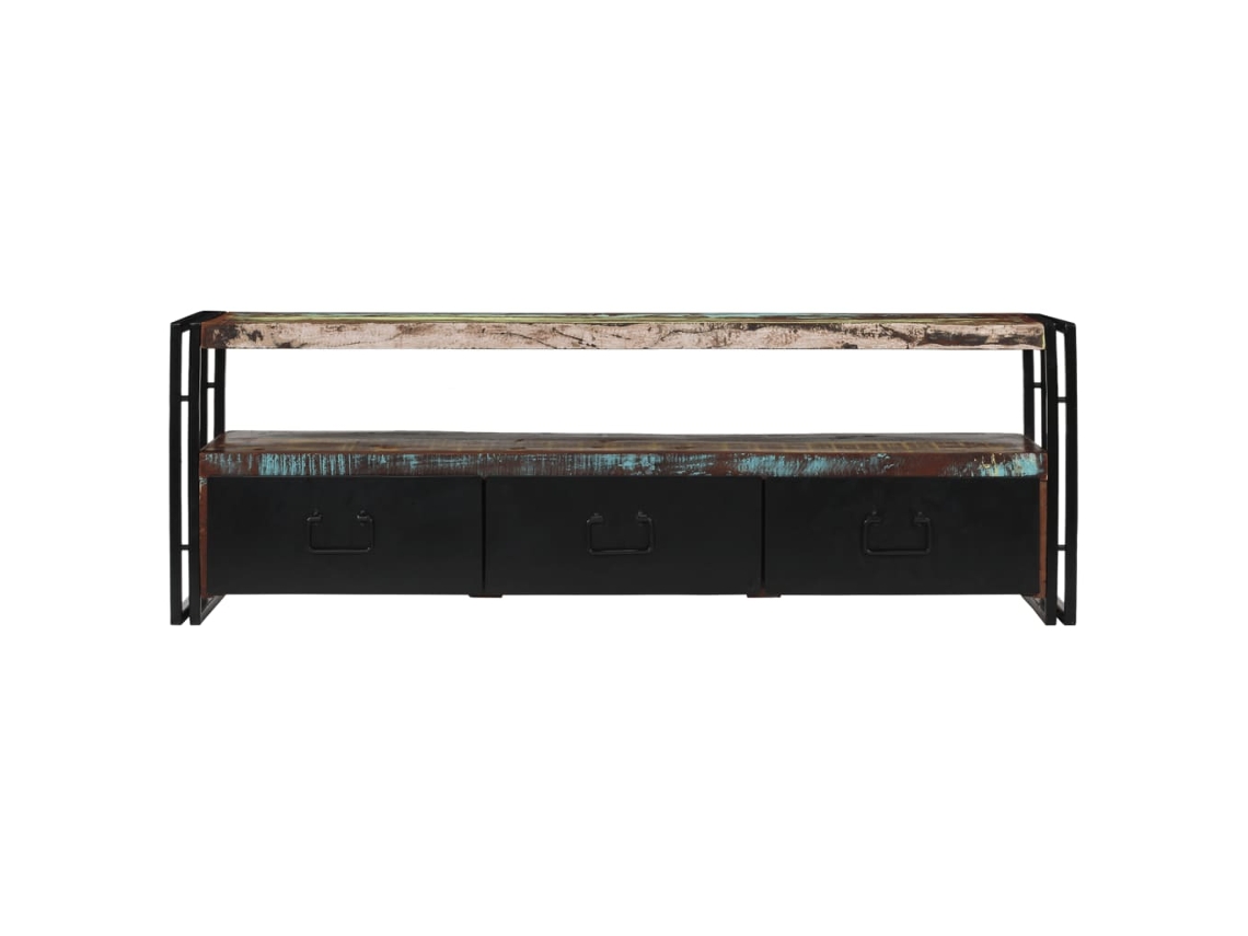 Maison Exclusive - Mueble De Tv Madera Maciza Reciclada 120x30x40 Cm