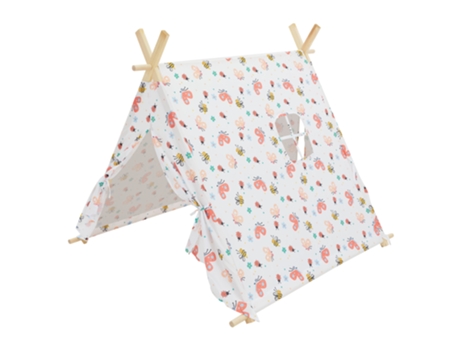 Tienda de campaña para niños 108x105x117 cm blanca con ventana de poliéster