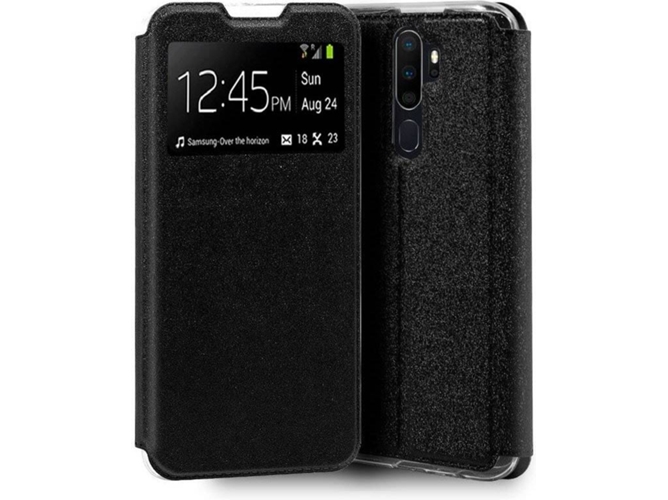 Carcasa Oppo A5 2020, A9 2020 COOL Flip Cover Negro