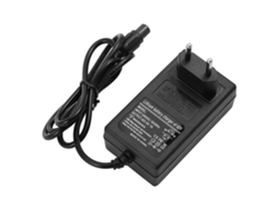 Adaptador Cargador De Batería De 42v1a Para Patinete Eléctrico Con Protecciones E Indicador Led.