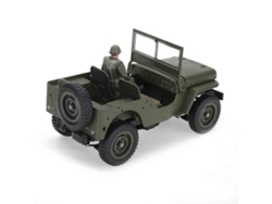 Verde Militarluxingzhe 2506-1 Rtr 1/16 2.4g 4wd Willys Mb Jeep Militar Led Aleación Chasis Metal Rock Crawler Proporcional Juguetes