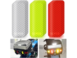 36 Adhesivos Reflectantes Alta Visibilidad, Cinta Reflectante Impermeable, Para Coche/moto/bici/remolque/casco
