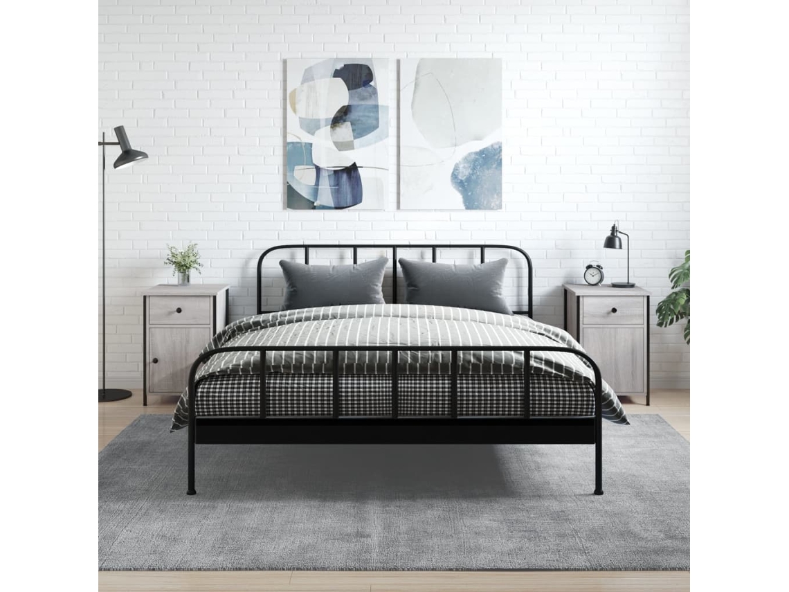 Mesitas de Noche 2 Pzs 40X42X60Cm Deriv. Madera Gris Sonoma