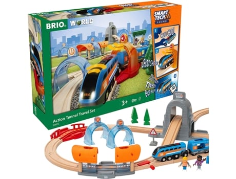Jogo de Mesa BRIO Smart Tech Sound Action Tunnel Travel Set (3 Anos)