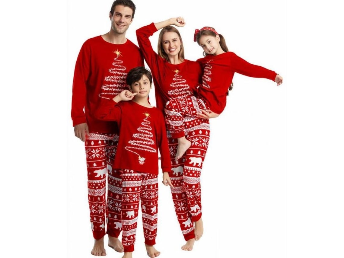 2026-4534-pijamas Navideños Coordinados 2023 Oso Polar Para Padre Madre E Hijos Conjuntos Familiar Zrq Padre S Omn-red