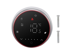 Termostato Inteligente Programable Inalámbrico Con Pantalla Led, Panel De 13 Mm, Ac95-240v, Negro.